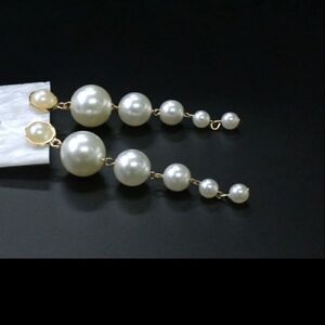 New Large Pearl Drop Dangle Earrings